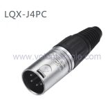 Audio Connectors 4-Pin Male XLR Connector with RoHS