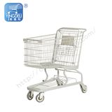 Zinc Plated Supermarkt Shopping Trolley Cart for Sale