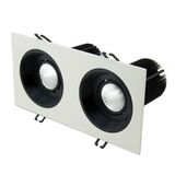 Spray White+Black Inner Ring 30W COB LED Wall Washer