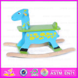 2015 Good Quality Wooden Kids Rocking Horse, Funny Wooden Hobby Rocking Horse Toy, Rocking Horse Toy Funny Baby Plush Toy W16D014