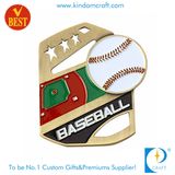 Antique Bronze Baseball Medal Award with Soft Enamel