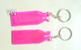 Pink Reflective Key Chain