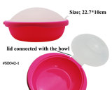 Silicone Rice, Grain Cooker, Silicone Steamer Cooker, Lid Connected to The Bowl (SD342-1 Lid connected)