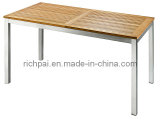 Outdoor Furniture - Stainless Steel and Teak Table (RTT004)
