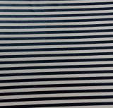 Natrual-Black Stripe Pattern PU Leather