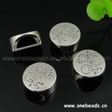 Fashion Zinc Alloy Beads, Slider, Bracelet Accessories (PXH-5202)