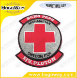 Red Cross Hosptal Gray Blackground Twill Embroidery