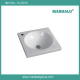 Made in China Ceramic Sanitary Ware Drop in Bathroom Sink Price (HJ-3010)