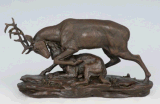 Bronze Sculpture Animal Statue (HYA-1071)