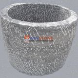 Grey Landscaping Granite Stone Flower Pot