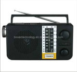 FM/AM/SW1-2 4 Band Radio Receiver MP3 Player Torch BW-F12UL