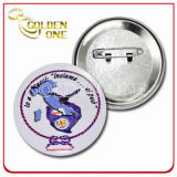 Custom High Quality Screen Printed Plated Button Badge