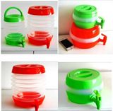 Transparent Plastic Foldable Water Jug