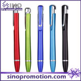 Streamline Shape Cheap Clip Ballpoint Pen Metal Luster Ball Pen