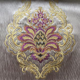 Artificial PVC Embroidered Leather for Furniture (LD-XH17)