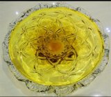 Yellow Murano Plate Glass for Wall Decoration (YK-P426)