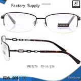 Half Frame Oval Round Eyewear with Diamond (MW15178)