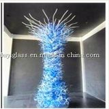 Blue Blown Glass Ornament Sculpture for Decoration