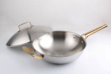 18/10 Stainless Steel Cookware Chinese Wok Cooking Frying Pan (QW-WO32-23)