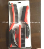 Double Colour Plastic Handle Steel Wire Set Brush (YY-513)