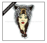 Embroidery Patch Custom Woman Emblem for Clothing (BYH-998)