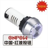 Onpow 22mm Two Flsah Lamp Buzzer (AD16-22ESSM/RG/12V, 22mm) CCC, CE,