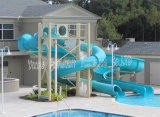Private Swimming Pool Fiberglass Water Slide for Home