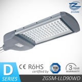 90W LED Street Light with Bridgelux LED Chip Meanwell Driver