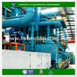 Shipbuilding and Steel Bridge Industry Suitable Steel Plate Pretreatment Production Line with Blasting Heating Painting and Drying