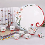 Lily Miniature Tea Set Made in Fine Porcelain Factory Price (AS-08018)