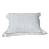 Luxurious White Silk Comfortable Bedding Set Pillow Sham Pillow
