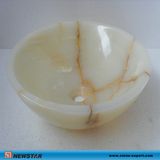 White Onyx Fossil Stone Sink