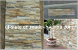 High Quality Yellow Wooden Quartzite Natural Wall Slate Culture Stone
