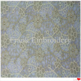 Cotton&Silver Thread/Flat Embroidery/Flk-6567-Gm