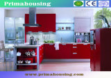 Red Lacquer Kitchen Cabinet (PR-K2020)