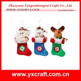 Christmas Decoration (ZY16Y187-1-2-3 23CM) Hot Christmas Santa Socks