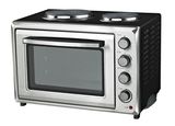 Stainless Steel Electric Toaster Oven with Convection and Rotisserie Function