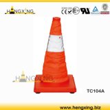 Hx-Tc104 Retractable-Traffic-Cones-with-Top-Light/Folding Cones