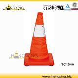 Hx-Tc104 Retractable-Traffic-Cones-with-Top-Light/Folding Cones