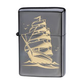 Brass Black Ice Double-Plated Smoking Oil Lighter Xf8012j