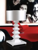 High Class White Poly Resin Fabric Table Lamp for Villa (MT80110-1-450)