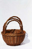 Handled Brown Willow Basket (WBS033)