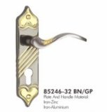 Zinc/Iron Plate Zinc/Alu Handle Mortise Plate Door Lock 85246-32 Bn/Gp