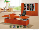MDF High End Metal Frame Wood Veneer Office Table