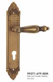 Zinc/Iron Plate Zinc/Alu Handle Mortise Plate Door Lock (99371-679)