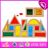 2015 Funny Wooden Building Blocks Toys for Kids, Colorful DIY Building Blocks Toys, Educational Toy Wooden Building Blocks W13A062