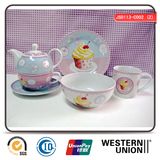 6PCS Children Tableware in Ceramic