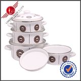 Hot-Selling Popular Kitchenware Eco-Friendly Enamel Cookware Set