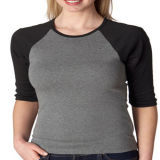 Plain Custom Women's Raglan Sleeve T-Shirt