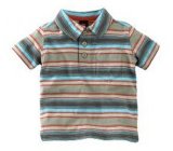 Boy's Stripe Polo Neck T-Shirt Tee Kid's Wear Bt21